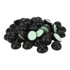 50pcs Cable Clip 3 Hole Silica Gel AntiCorrosion Black Adhesive