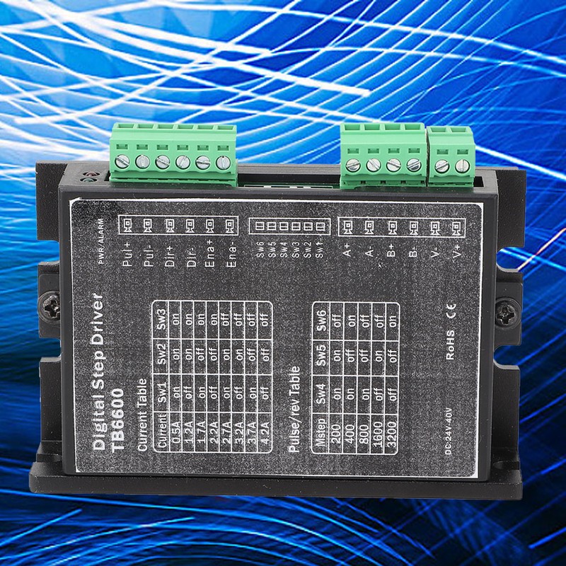 TB6600 DC24-40V 2 Phase/Bipolar Stepper Motor Driver 1.0~4.2A/Phase NEMA 17/23