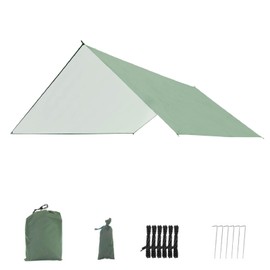 JEELAD Camping Tarp Waterproof Lightweight Tent Tarp Waterproof Lightweight Tent for Hiking Picnic Outdoor