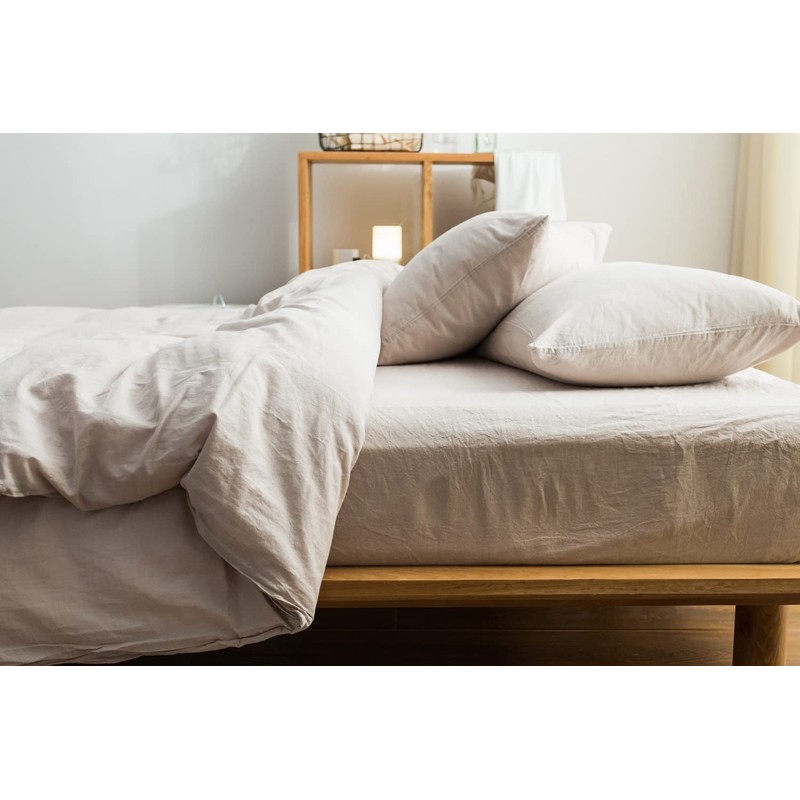 Fitted Sheet Queen Organic Cotton 11.8 inches (30 cm) Deep