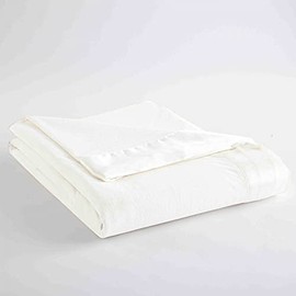Shavel Home Products All Seasons Year Round Sheet Blanket, Full-Queen, White