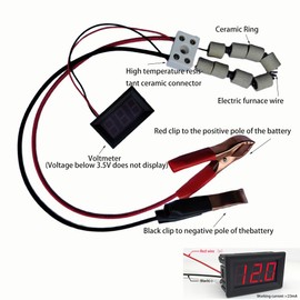 12 Volt 20A 240W Battery Discharger Device car Battery Load Tester 12V Battery Discharge Resistor Diagnostic & Measurement Tools Equipment Resistance Electric Furnace Wire