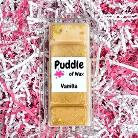 Puddle of Wax - Vanilla Soy Wax Melt Snap Bar - 50g - Sweet Scent - Vegan Friendly - Made in the UK