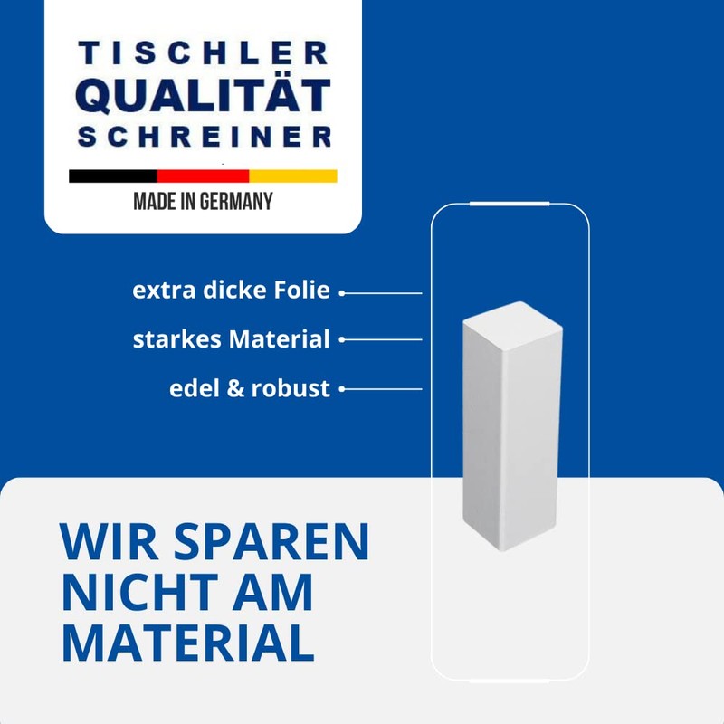 Universal Skirting Board Corner Tower MDF White (without Bevel) 65