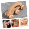 ORFOFE 2Pcs Wooden Muscle Massager Portable Foot Roller for Leg