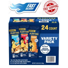 Planter's Planters Nuts Cashews and Peanuts Variety Pack (40.5 oz., 24 pk.)