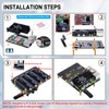 GeeekPi N16 Quad NVMe Expansion Board for Raspberry Pi 5,