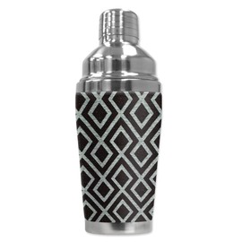 Mugzie brand 20 Ounce Cocktail Shaker with Insulated Wetsuit Cover - Diamonds
