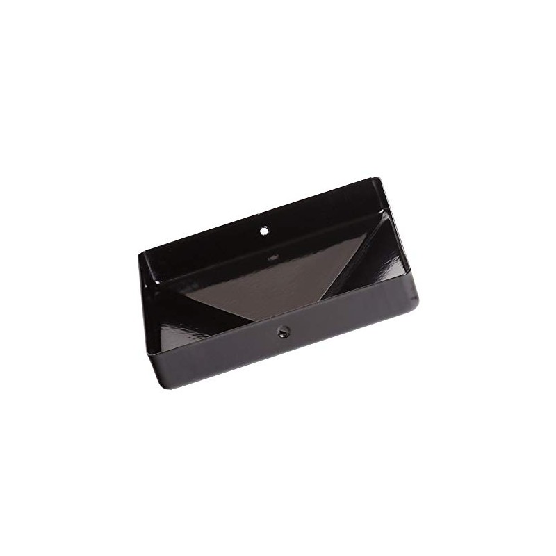 VIVAGARDEA Pyramid Post Caps Black Powder-Coated Steel 71 x 71