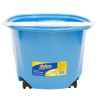 Quickie® Ez-Glide Bucket On Wheels, 5 Qt, Blue 20000ZQK -