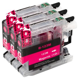 ESMONLINE Set of 3 Multipack Compatible Printer Cartridges to Replace Brother LC 123 MFC J245 J870DW J4410DW J4510DW J650DW J6520DW J6720DW J6920DW DCP J132W J152W J4110DW J552DW J752DW (Set of 3)