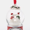 THINGS REMEMBERED Engraved Mini Polar Bears Kissing Snow Globe Ornament