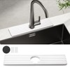 GeeRic 16.8” Rectangle Sink Splash Guard Mat, Stone Absorbent Faucet