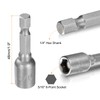 sourcing map 10pcs Hex Nut Driver Drill Bit 5/16" 6-Point