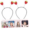 SAFIGLE 2Pcs Strawberry Headbands for Fun Fruit Hair Accessories for