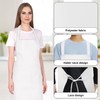 Cabaubl 12 Pack Bib Apron,Unisex Bib Aprons,Plain Bib Aprons Bulk