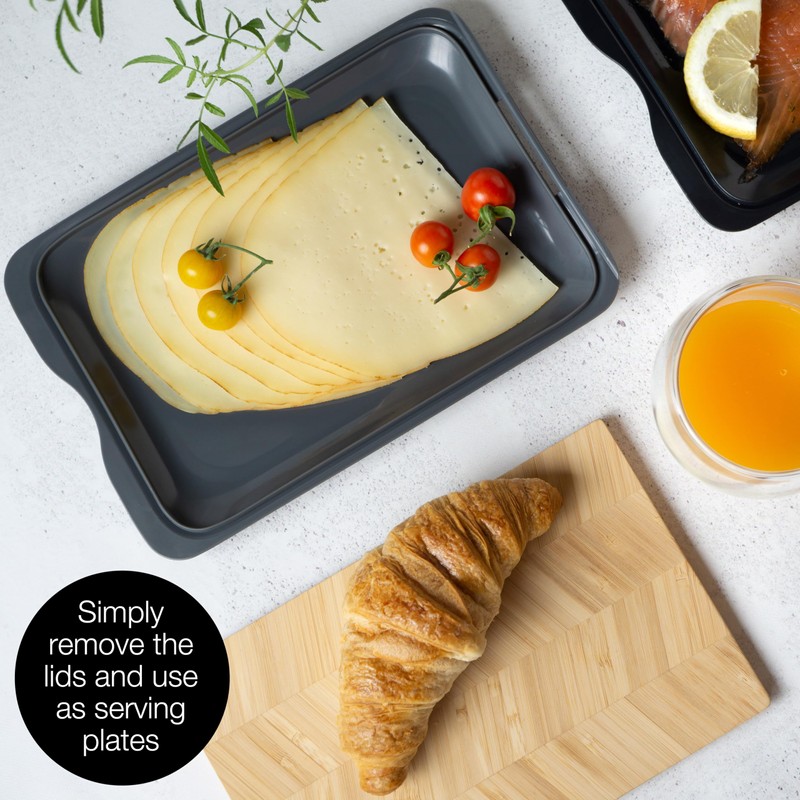 Moritz & Moritz 4x Cold Meat Containers for Fridge -