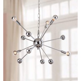 Safavieh Collection Matrix Sputnik 6 Light 24.75" Pendant, Chrome