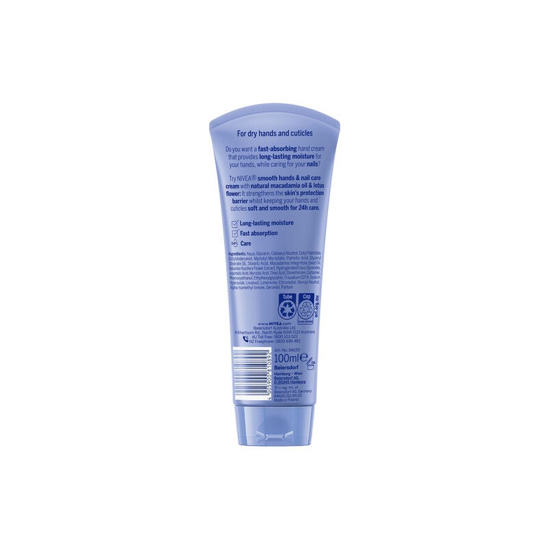 Nivea Smooth Hands & Nail Care Cream 100ml