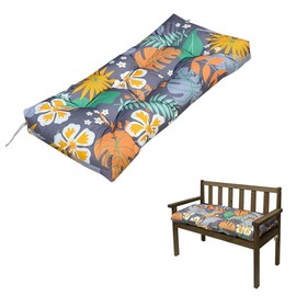 CHOXIO Indoor/Outdoor Bench Cushion,51"x19.7" Non-Slip Swing Seat Cushions,Thicken Patio Loveseat Bench Pad for Garden Furniture Patio Lounger Bench (Flower)