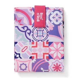 Roll'eat ® Reusable Sandwich Bag | Sandwich Container | Eco Friendly Food Bag | Reusable and Washable Sandwich Wrap | Pink Color - Boc'n'Roll Patchwork