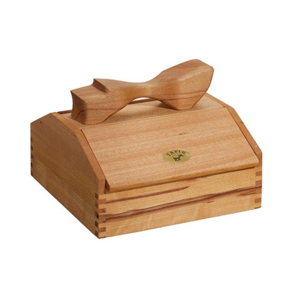 TAPIR Shoe Shine Box Small Beech Solid Wood Handmade without