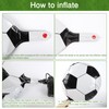 Pack of 6 Football Balloons, Football Balloons, 22 Inch 4D