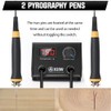 Wood Burning Kit 100W, Pyrography Machine with 2 Pyrography Pens