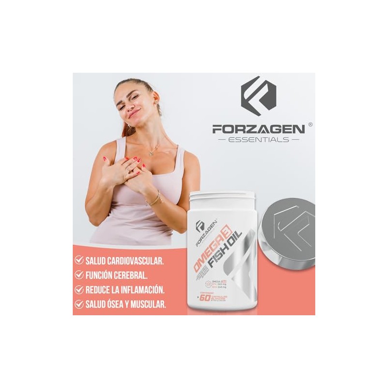 Forzagen Suplemento Alimenticio Fish Oil 2 g de Omega 3