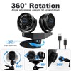 6000mAh Rechargeable Dual Car Fan for Backseat, 3-Speed Separate Controlled