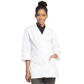 Cherokee Professionals with Certainty Women Scrubs Lab Coats 30" 3/4 Sleeve 1470A, XL, White