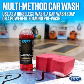 Optimum Hyper Foam ONR Rinseless Foaming Car Wash Soap – Spray-on, Agitate, No Rinse, and Dry – Rinseless Car Wash with Foam and Polymers (32 oz.)