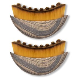 2Pcs Lymphatic Drainage Massager for Face, Lymphatic Contour Face Brush, Chin & Jawline Sculpting, Dry Brushing Face Brush Tool with Ergonomic Design to Relieve Fatigue & Fit Skin Precisely