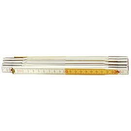 Connex Wooden Folding Ruler - 2 Metre Length - Metric Scale - Elastic & Stable - Distinctive Double Scale - For Home, Hobby & Workshop / Ruler / Measuring Tool / COX700302