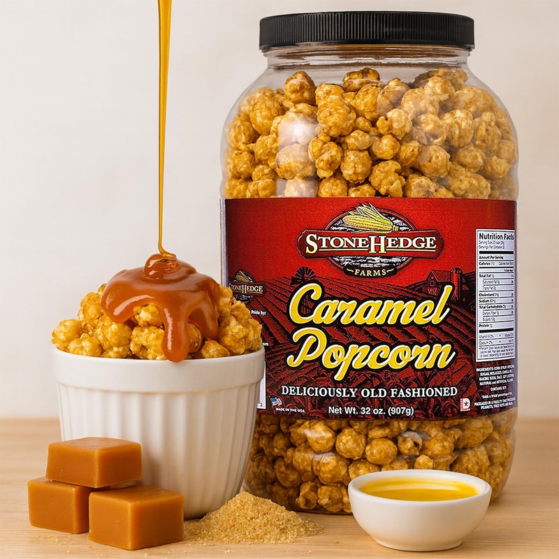 Stonehedge Farms Gourmet Popcorn Barrel Variety Packs - 32 Ounces