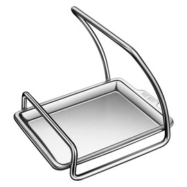 Pot Lid Stand, Ladle Rest, Cutting Board Stand, With Water Tray, Kitchen Tools, Cooking Tools, Storage Stand, SUS304 Stainless Steel, Ladle Rest, Pot Lid Rest, Compact