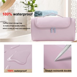 Faietineo Case For Sharks Flex Style - Travel Case Compatible With Airwrap, PU Storage Bag For Hair Tools, Portable Travel Organizer Airwrap Stylist