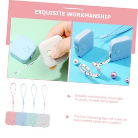 Operitacx Pack of 4 Soft Tape Measure Retractable Body Measuring Tape Sewing Mini Tape Measure Tape Measure for Children Body Measuring Tape Square Measuring Instrument PVC