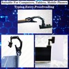 Adjustable Document Holder for Typing, Rotatable Paper Copy Holder Clip,Handy