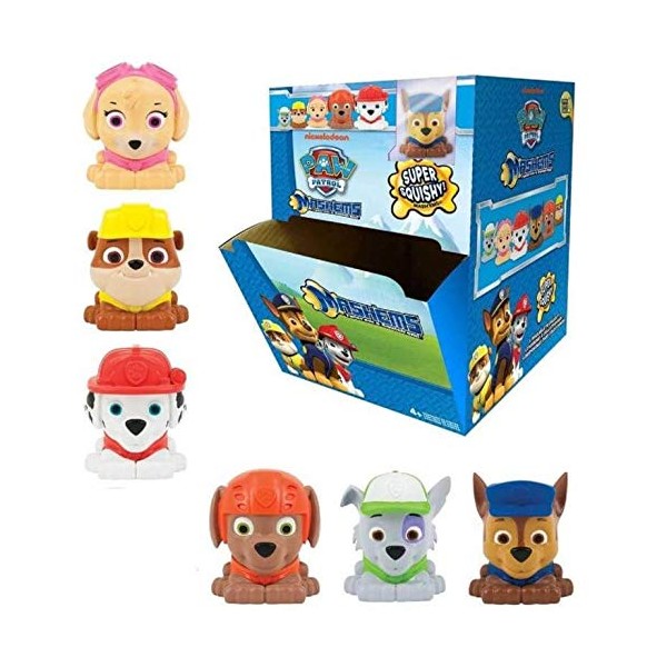 Mash'Ems - Paw Patrol 4 Pack (4 Blind Capsules Per Order) Squishy Collectible Toy