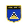 Ruoming 1 PCS Saint Lucia Flag Patches Iron On or