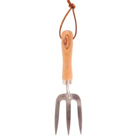 Esschert Design GT10 30 x 9 x 5cm Wood/ Stainless Steel Garden Trident - Brown
