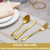 40 Pcs Gold Silverware Set Service for 8, Premium Stainless