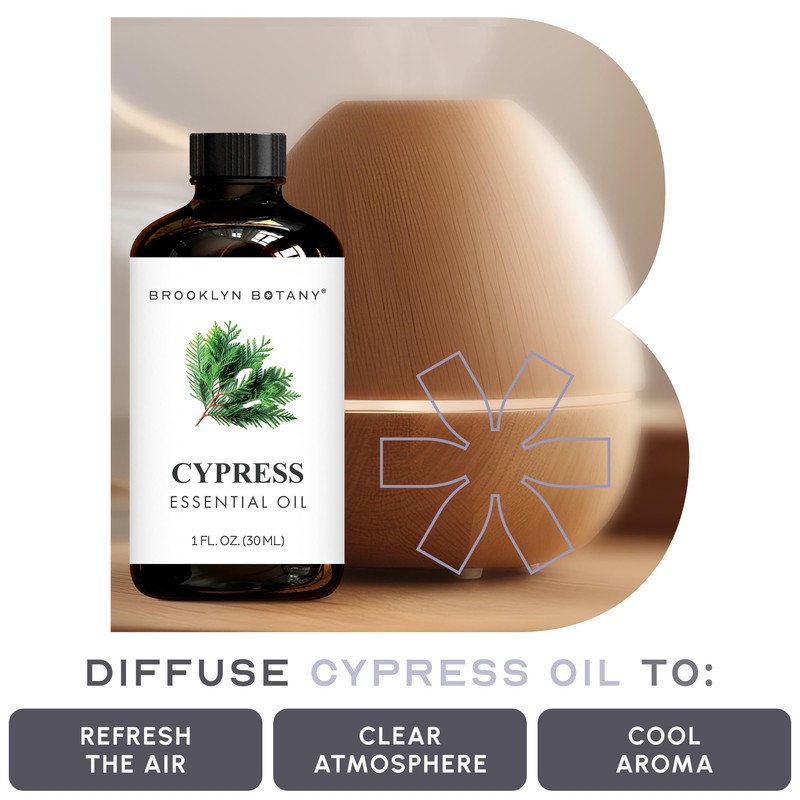 Brooklyn Botany Cypress Essential Oil - 100% Pure and Natural