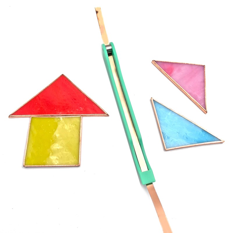 Copper Foil Hand Foiler for Stained Glass, 7/32" and 1/4"