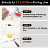 Realure 60 Pcs Fishing Float Stops, 6 in 1 Rubber