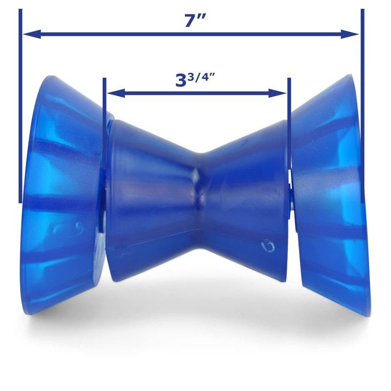 Sturdy Built 4 inch Blue Polyvinyl Bow Roller for Boat