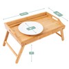 ROSSIE HOME Bamboo Bed Tray, Lap Desk with Phone Holder