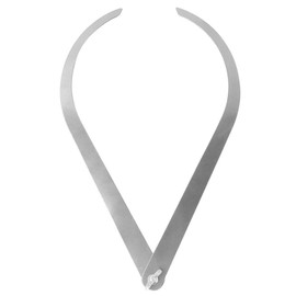 FTVOGUE 10 inch Caliper Clay Measuring Pottery Tool Bent Leg Stainless Steel Caliper Clay Sculpture Ceramic Tool