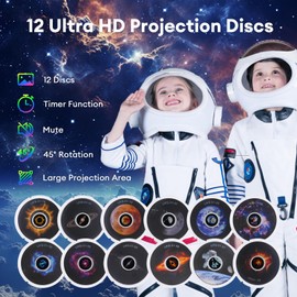 Planetarium Projector, 12 in 1 Galaxy Star Light Projector with HD Image, Bluetooth Speaker & 8 White Noise, Adjustable Definition/Speed/Brightness, Remote & Timer Night Light for Bedroom Home Decor